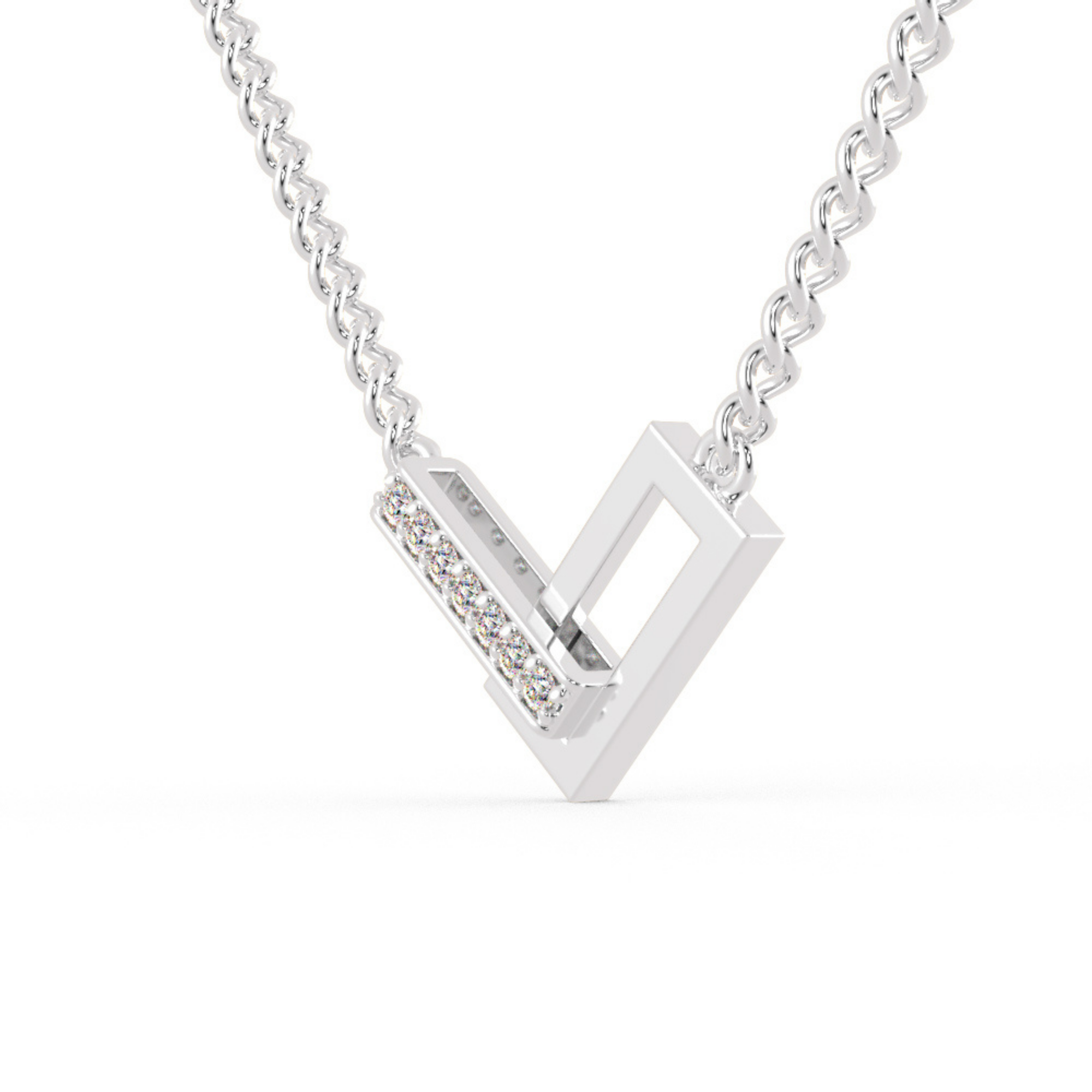Shop luxury Close Setting Blessed Diamond Necklace for women at EVA GEMS, Dubai’s best jewelry store.
